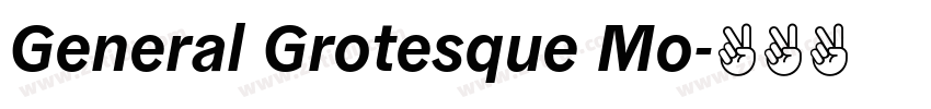 General Grotesque Mo字体转换